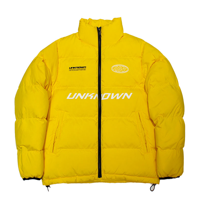 UNKNOWN LONDON(アンノウンロンドン)/ DOWN FILLED YELLOW PUFFER -YELLOW-