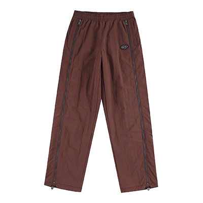 UNKNOWN LONDON(アンノウンロンドン)/ ZIPPED TRACK PANTS -BROWN-