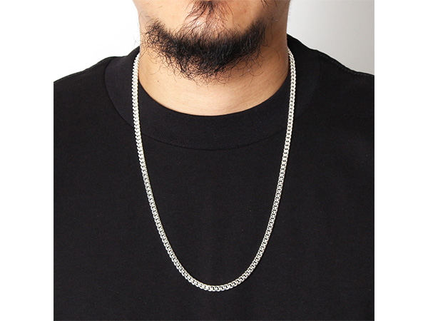 ADVANCE(アドバンス)/ SILVER NECKLACE -60cm-幅0.4cm-