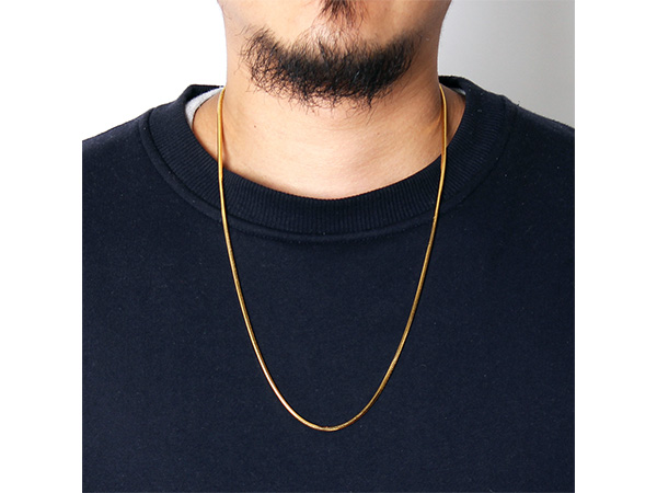 ADVANCE(アドバンス)/ GOLD NECKLACE -60cm-幅0.3cm-