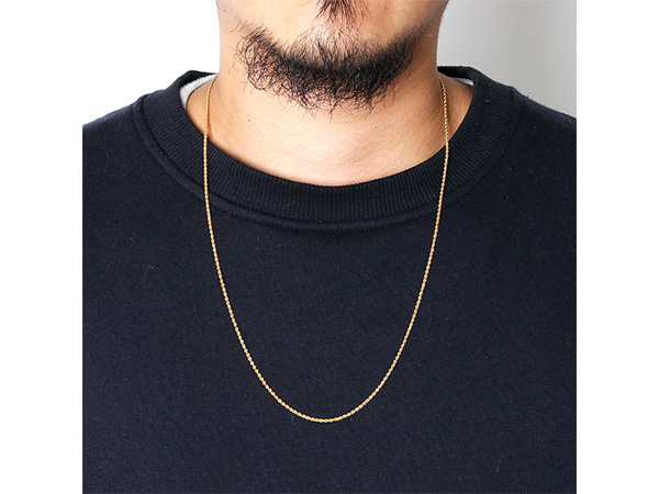 ADVANCE(アドバンス)/ GOLD NECKLACE -60cm-幅0.15cm-