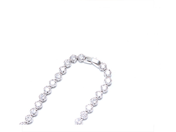 ADVANCE(アドバンス)/ TENNIS NECKLACE -42cm-幅0.5cm-