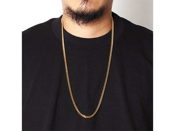 ADVANCE(アドバンス)/ GOLD NECKLACE -70cm-幅0.4cm-