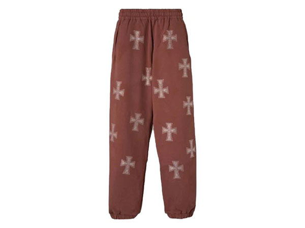 UNKNOWN LONDON(アンノウンロンドン)/BROWN RHINESTONE JOGGERS -BROWN