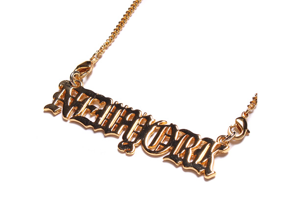 ADVANCE(アドバンス)/ NEW YORK PLATE GOLD NECKLACE -50cm-