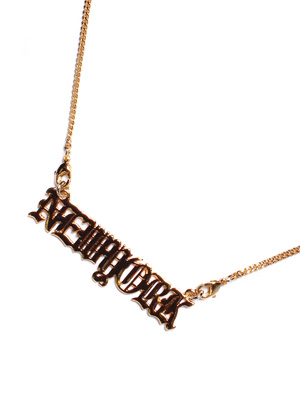 ADVANCE(アドバンス)/ NEW YORK PLATE GOLD NECKLACE -50cm-