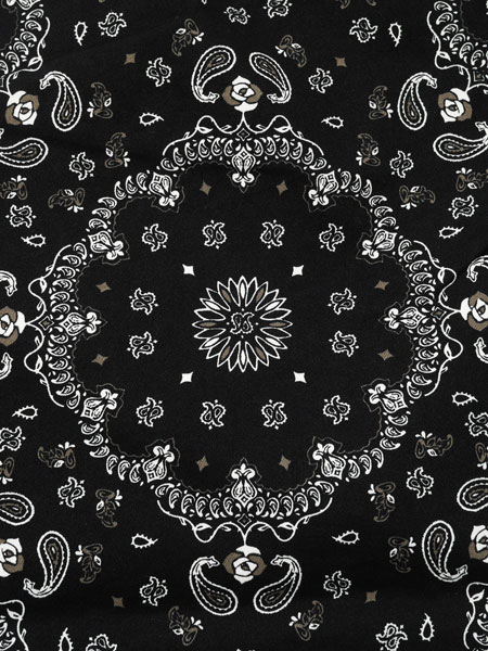 PAISLEY TEPS -BLACK-