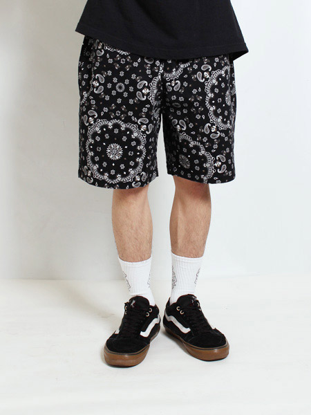 PAISLEY SHORT -BLACK-