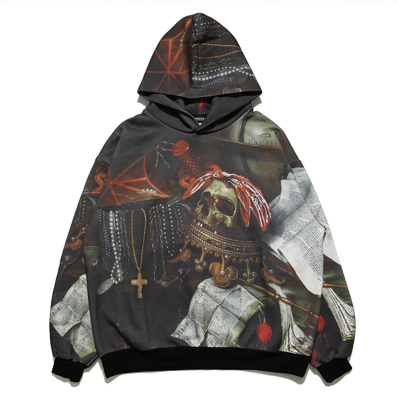 Chilaxxx(チラックス)/ MAKAVELI PAINTING HOODIE -BLACK- | WALKIN