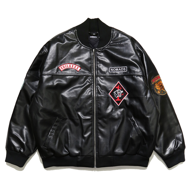 美品】Chilaxxx/BIKERGANG ECO LEATHERJACKET lhee.org