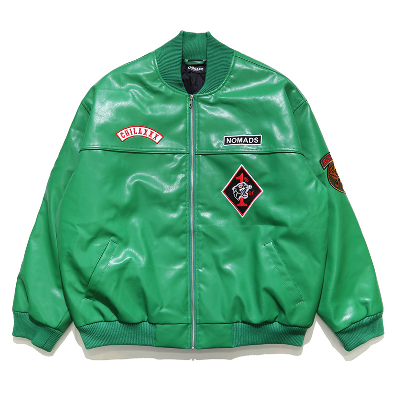 Chilaxxx/BIKERGANG ECO LEATHERJACKET革ジャン-