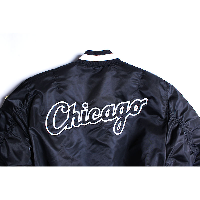 NEW ERA - Men - Alpha x NE Chicago White Sox MA-1 Jacket - Black/White -  Nohble