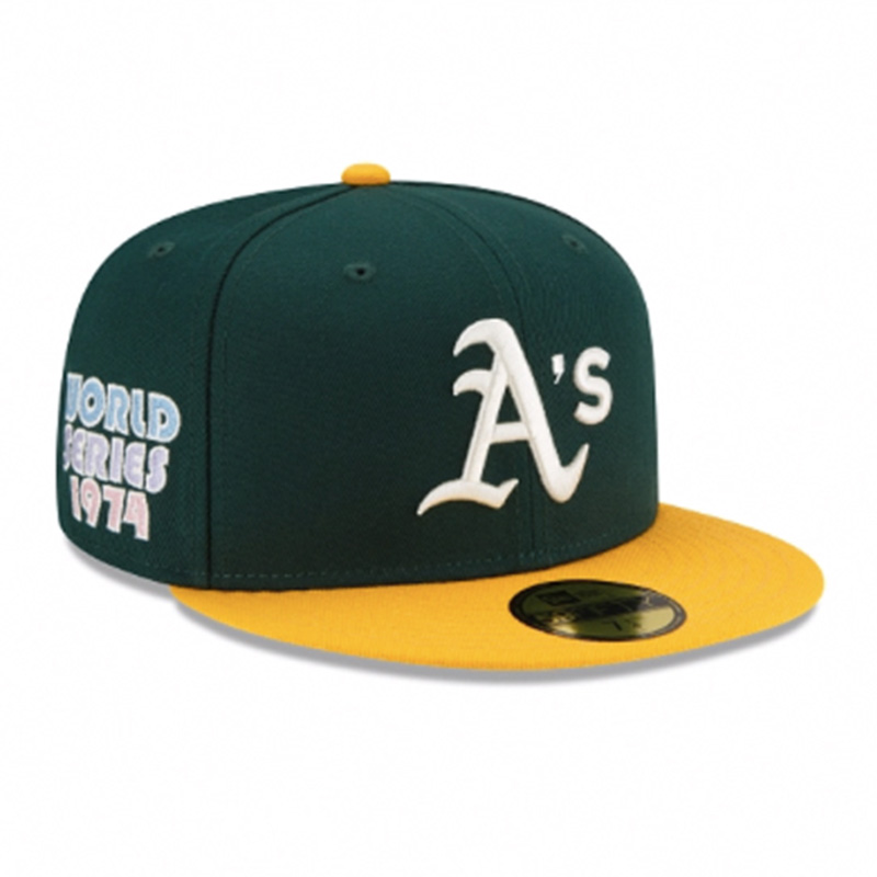 OAKLAND ATHLETICS Pop Sweat 59FIFTY Fitted -GREEN-