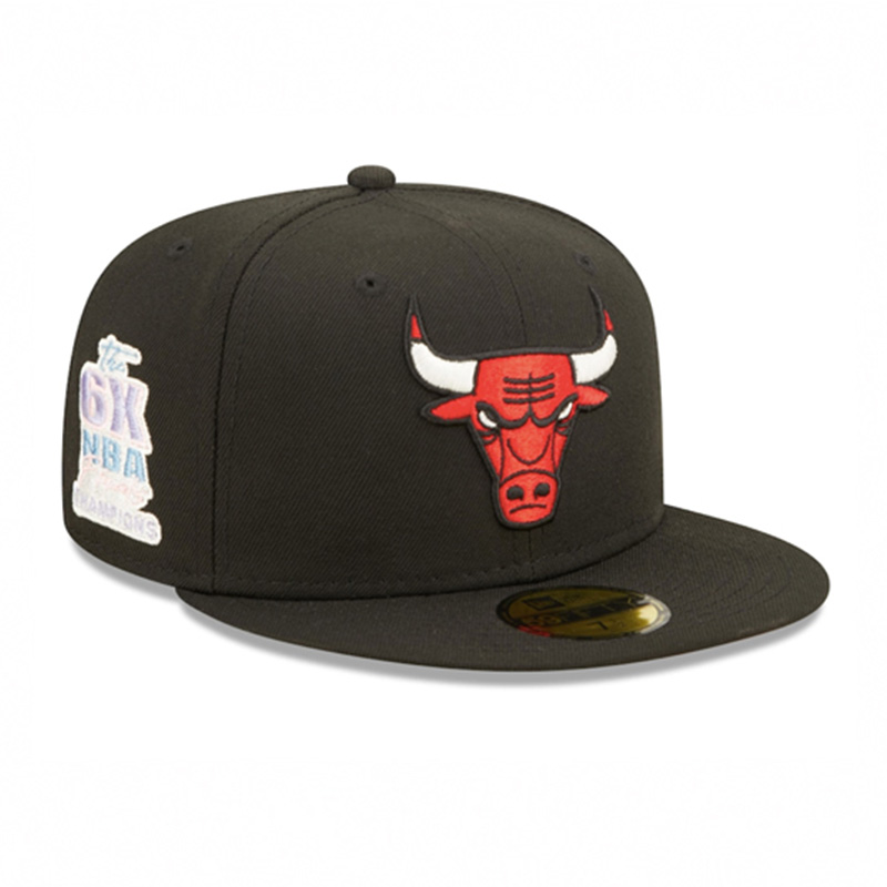 CHICAGO BULLS Pop Sweat 59FIFTY Fitted -BLACK-