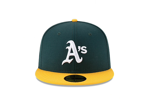 OAKLAND ATHLETICS WORLD SERIES SIDE PATCH 59FIFTY FITTED -GREEN-