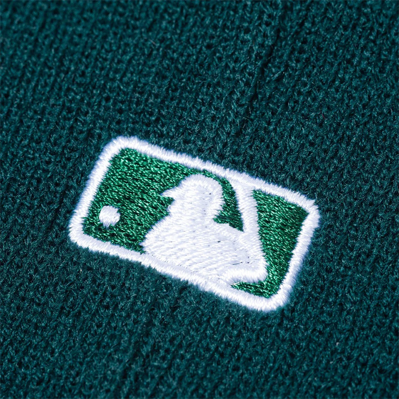 ベーシック カフニット MLB Team Logo オークランド・アスレチックス ブリティッシュグリーン -GREEN-