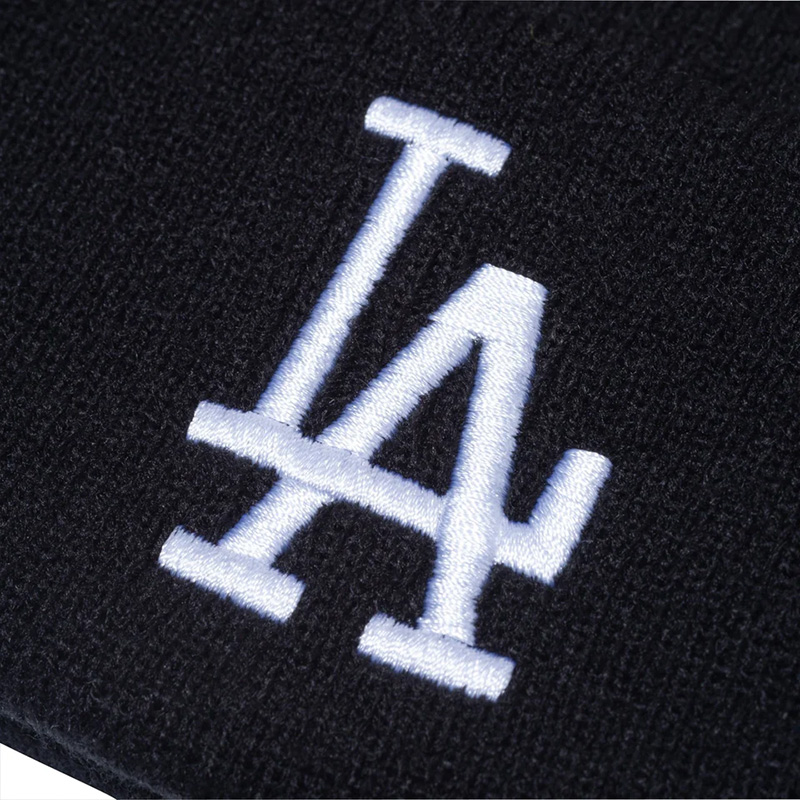 ベーシック カフニット MLB Team Logo ロサンゼルス・ドジャース ブラック -BLACK-