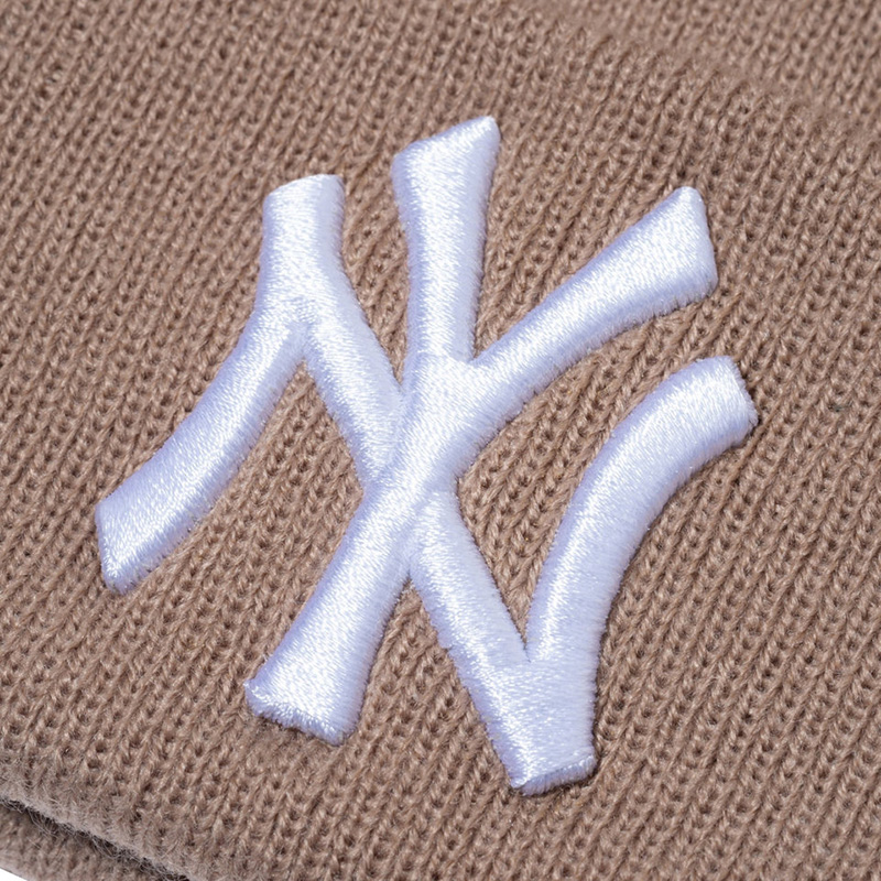 ベーシック カフニット MLB Allover ニューヨーク・ヤンキース ベージュ -BEIGE-