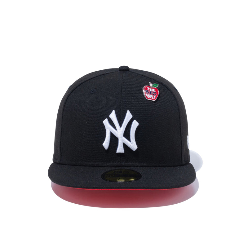 59FIFTY MLB Pins ニューヨーク・ヤンキース ピンズ ブラック レッドアンダーバイザー -BLACK-