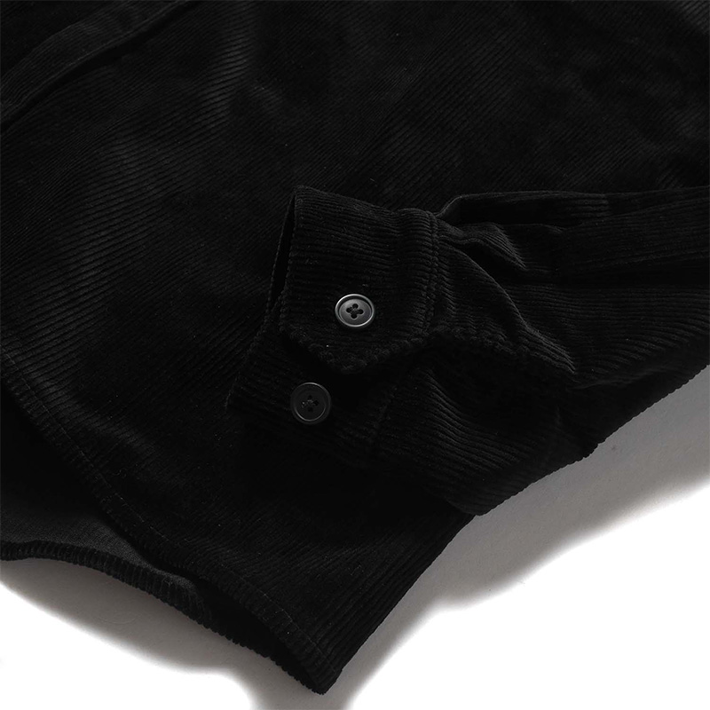 COLLEGE CORDUROY SHIRT JKT -BLACK-