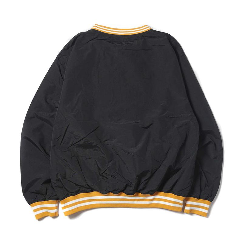 TRIM NYLON CREW -BLACK-