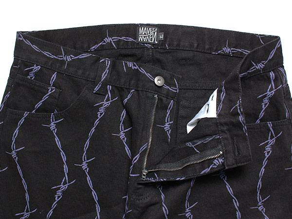 MAVEN(メイヴェン)/ WIRE DENIM PANTS -BLACK-