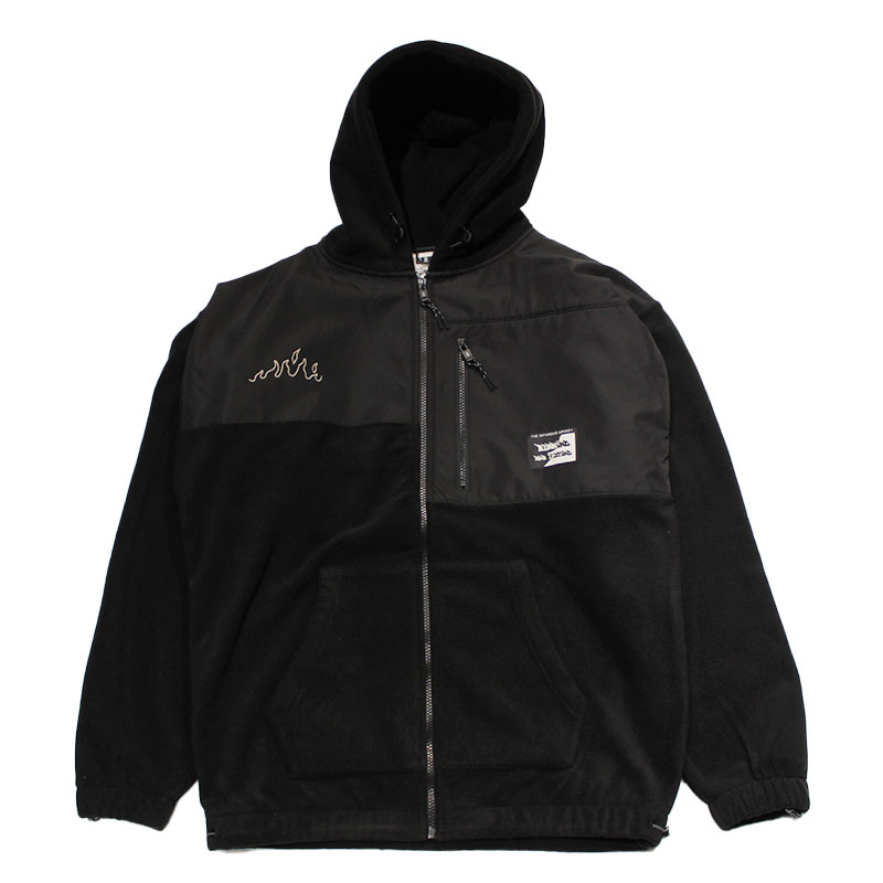 GRIMEY(グライミー)/ SNOW FOX POLAR FLEECE ZIP HOODIE -BLACK