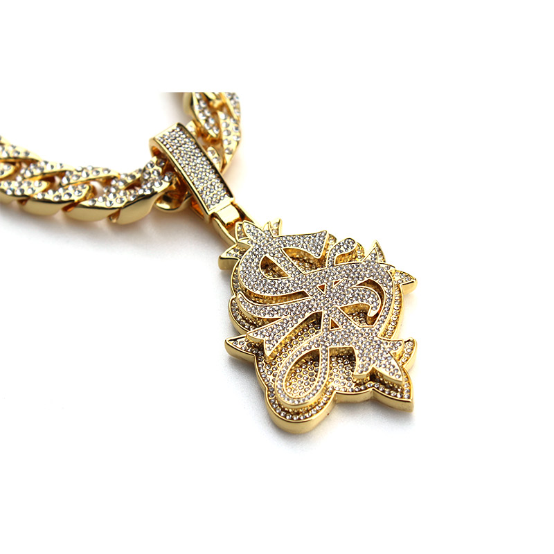 CROSS GOLD NECKLACE-GOLD-