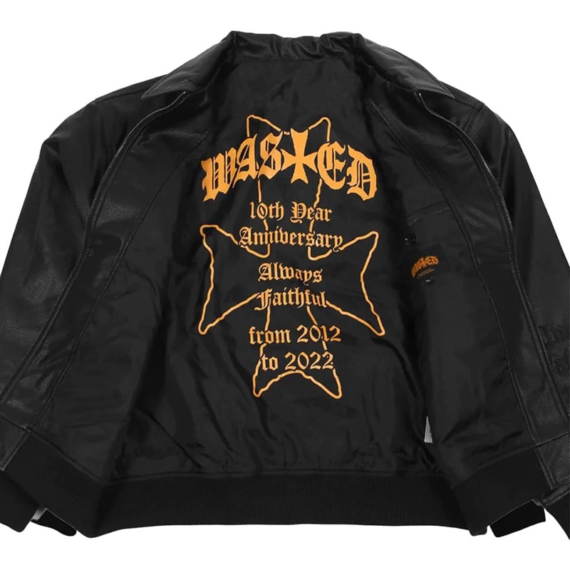WASTED PARIS(ウェイステッドパリス)/ Varsity Jacket Faux Leather 10 