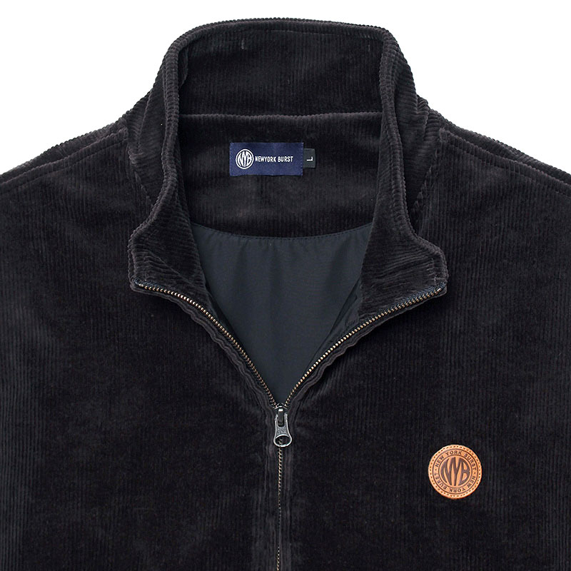 COURDUROY PULLOVER JACKET -CHACOAL-