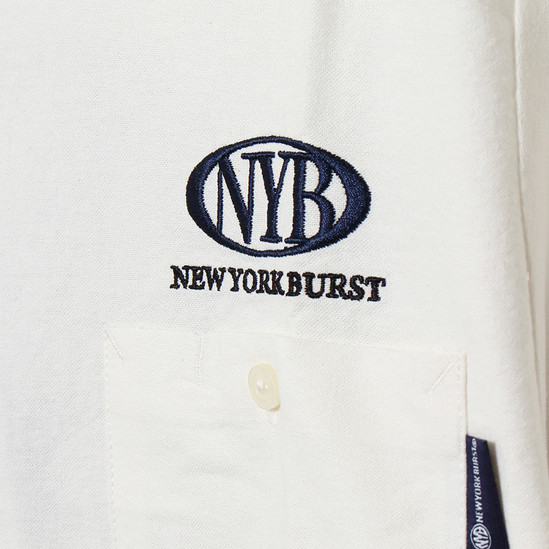 OVAL S/S SHIRT -WHITE-
