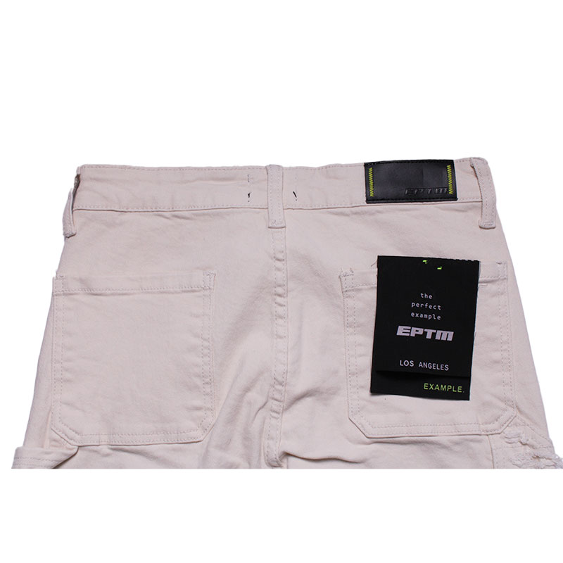 EPTM(エピトミ)/ DISTRESSED CARPENTER FLARE PANTS -OFF WHITE-