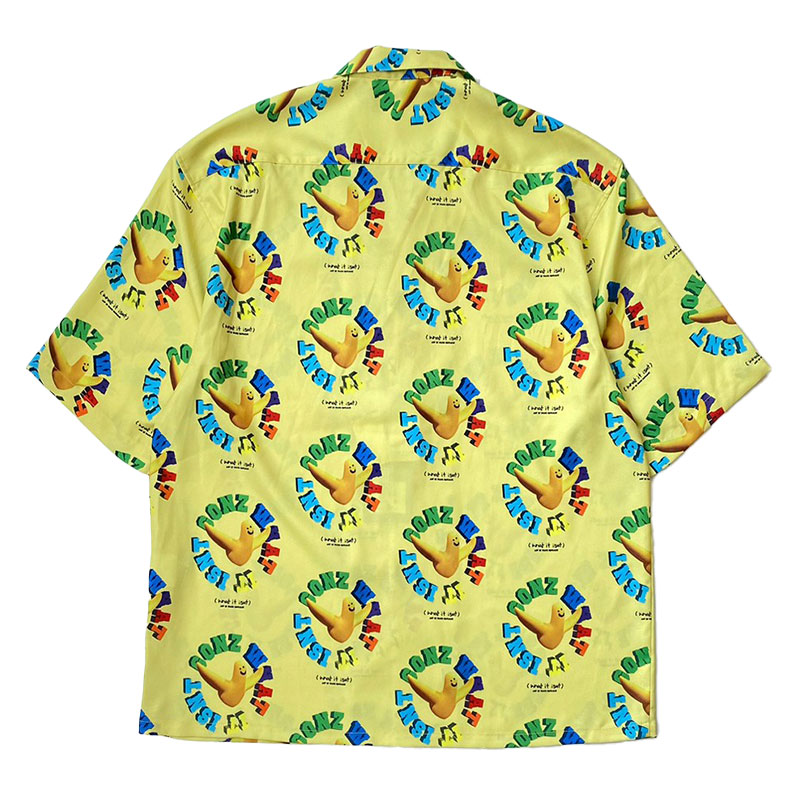 What it isNt ART BY MARK GONZALES(ワットイットイズントアートバイマークゴンザレス)/ OPEN COLLAR SHIRT(5分袖） -2.COLOR-