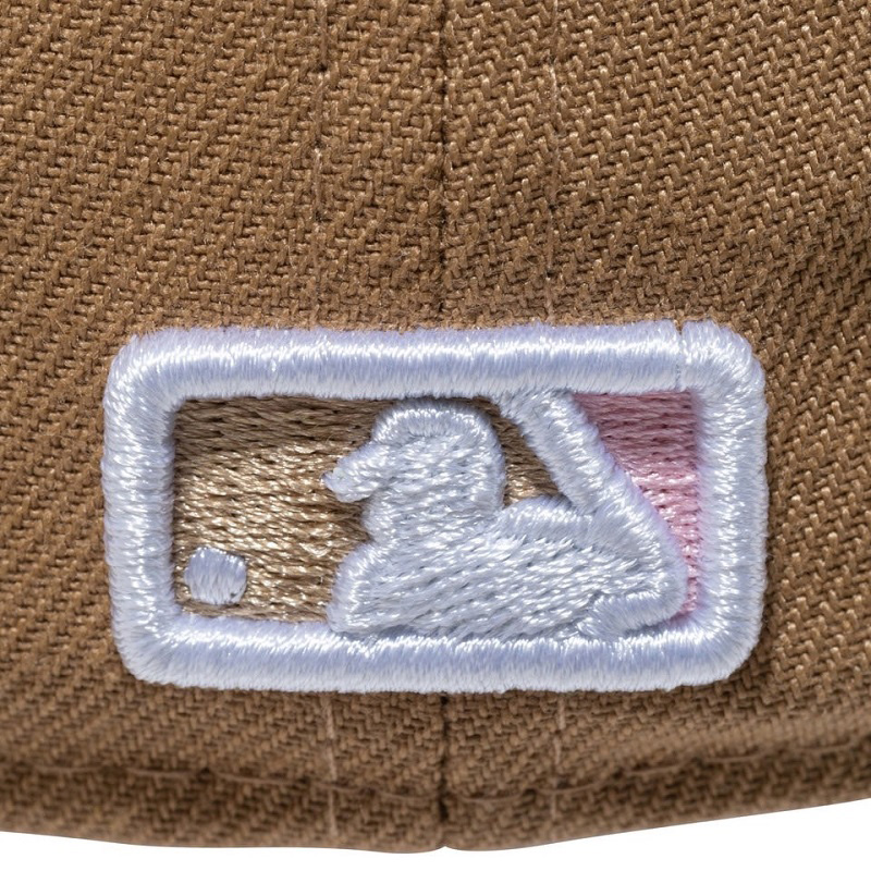 MLB PINK PACK 59FIFTY ロサンゼルス・ドジャース カーキ ピンクアンダーバイザー -KHAKI-
