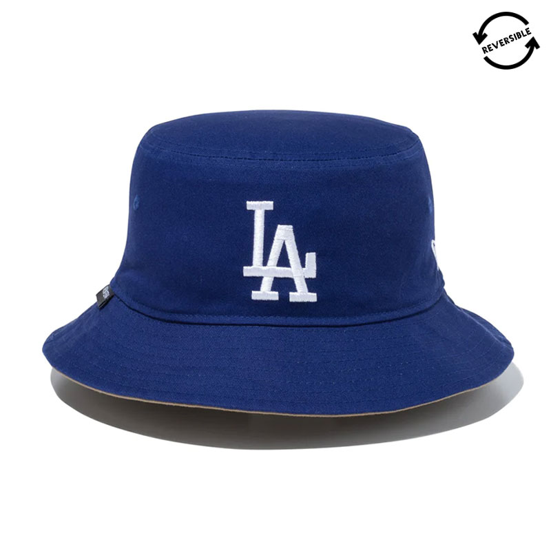 バケット01 MLB Reversible Hat リバーシブル ロサンゼルス・ドジャース ダークロイヤル/ブリティッシュカーキ