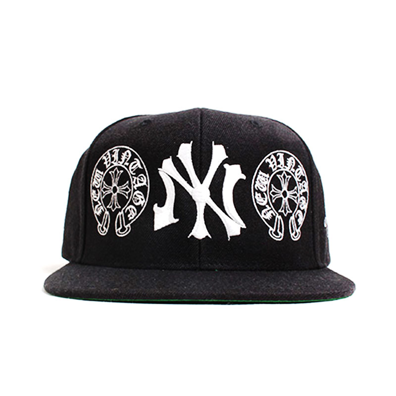 NEW VINTAGE(ニュービンテージ)/ NEWVINTAGE CHROME YORK EMBLEM BB CAP -BLACK-