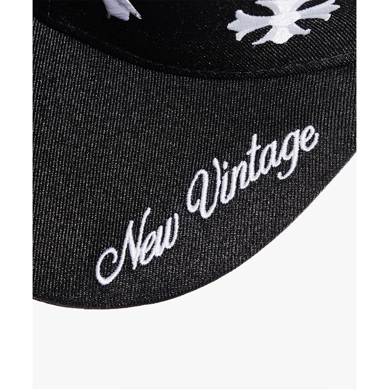 NEW VINTAGE(ニュービンテージ)/ NEWVINTAGE CROSS STITCH BB CAP -BLACK-