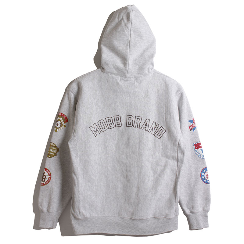 LEAGUE SLEEVE HOODIE -ASH GREY