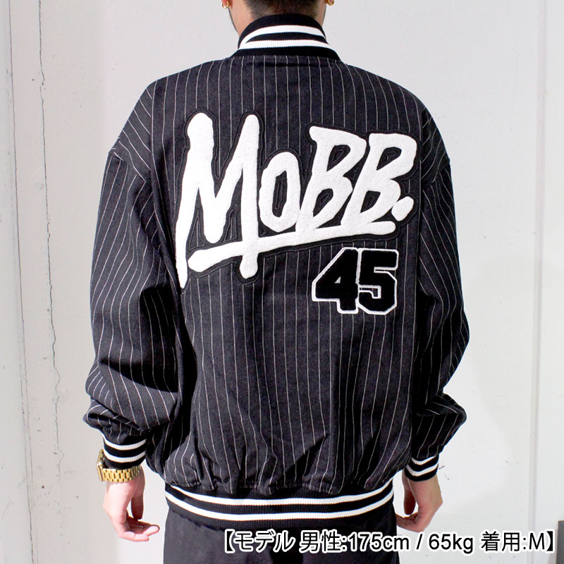 OG DENIM STADIUM JACKET -BLACK-