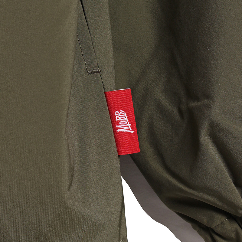 WAPPEN NYLON HALF ZIP -OLIVE-