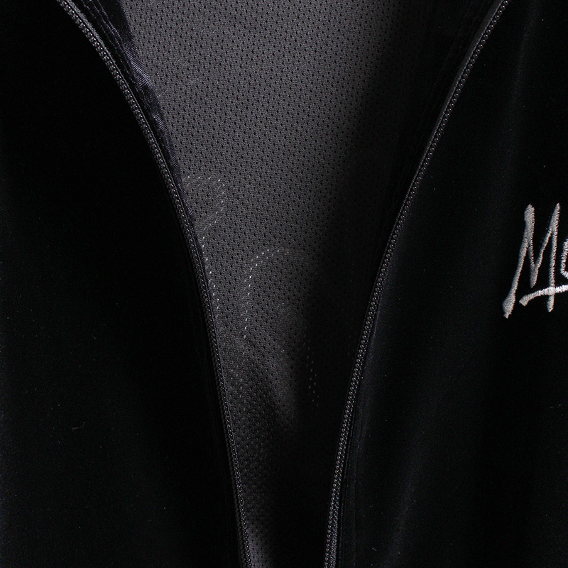 MONOGRAM VELOR TRACK JACKET -BLACK-