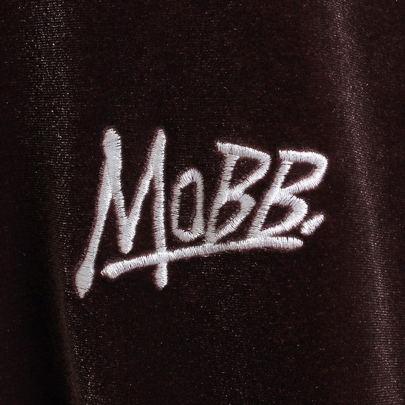 MONOGRAM VELOR TRACK JACKET -BROWN-