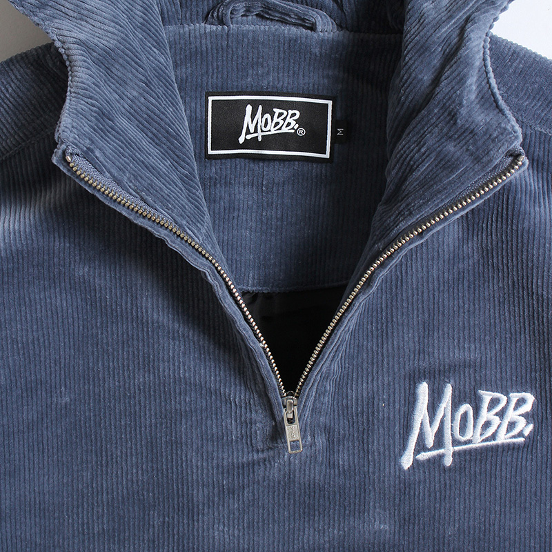 COURDUROY ANORAK -BLUE-