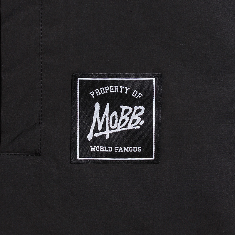 NYLON RV PUFF JACKET -BLACK-