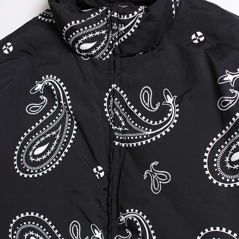 NYLON RV PUFF JACKET -BLACK-