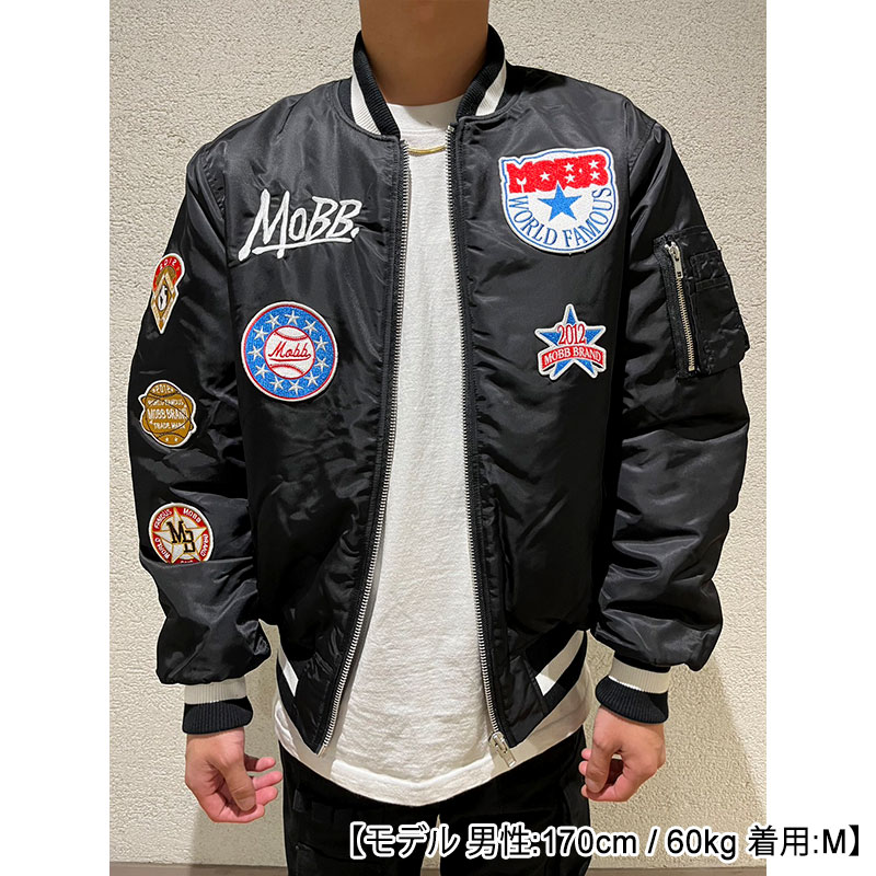 TEAM BOMBER JACKET -BLACK-