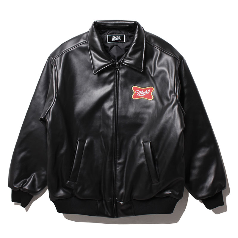 ECO LETHER BREWERY JACKET -BLACK-
