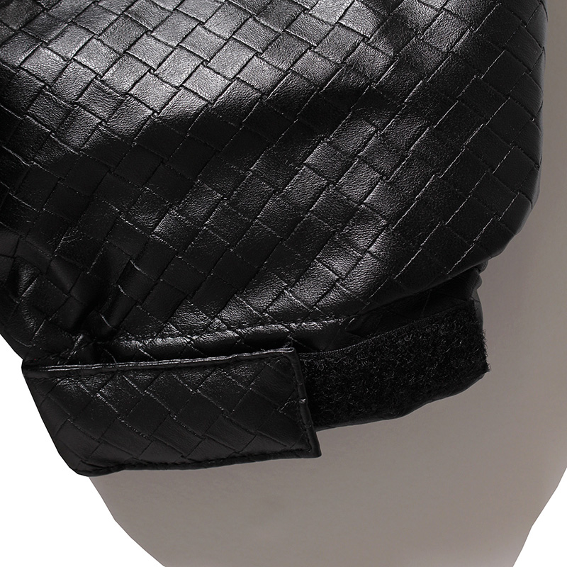 INTRECCIATO DOWN JACKET -BLACK-