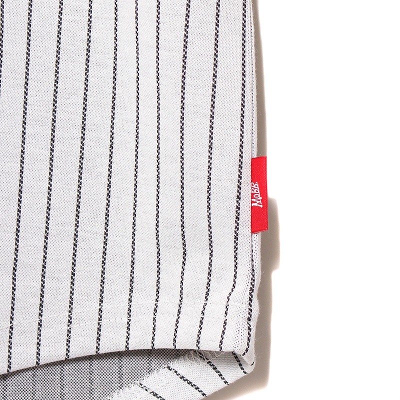 JACQUARD STRIPE HENRY SHIRT -WHITE- | WALKIN STORE WEB SHOP