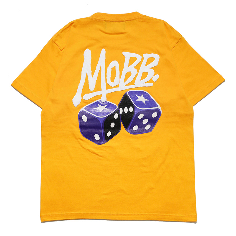 DOUBLE DICE T-SHIRT -GOLD YELLOW-